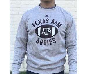 Adidas Texas A&M Univ  Aggies men's sweatshirt XL Grey and Maroon